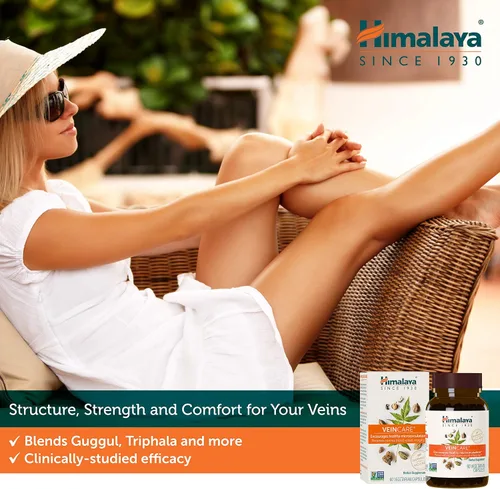 Miniatura 3 de Himalaya VeinCare - Suplementos herbales para la circulación y comodidad rectal, vegano, sin OMG, sin gluten, 300 mg, 60 cápsulas