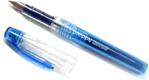 Miniatura 2 de Platinum Preppy - Pluma estilográfica, punta fina, azul negro (PSQ-300#3) + cartuchos de tinta SPN-100A #3 (azul negro) juego (importado de Japón)