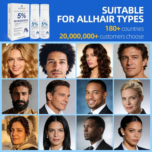 Miniatura 8 de Crecimiento del cabello de minoxidil al 5% para hombres y mujeres, fórmula mejorada, puede promover un suero de crecimiento del cabello más rápido