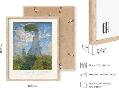 Miniatura 3 de HAUS AND HUES Claude Monet - Obras de arte finas, lirios de agua, póster de Claude Monet Monet, impresiones artísticas famosas, pinturas famosas
