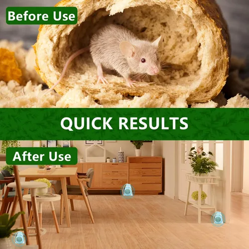 Miniatura 2 de Repelente de roedores para ratones, paquete de 24 unidades, aceite de menta y limón, repelente de ratones para ratas ardillas, plagas de araña