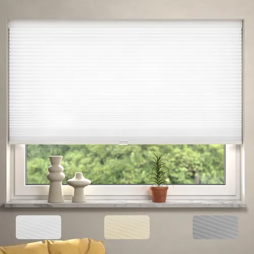 Miniatura 9 de MYshade Persianas sin cordones de celdas hexagonales con filtro ligero para ventanas interiores de 1.5 pulgadas de celda de nido de abeja, persianas