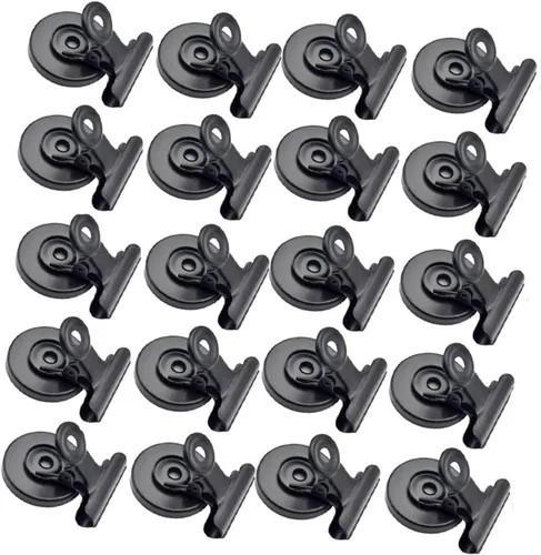 Miniatura 16 de Clips pequeños para carpeta, paquete de 96, 3/4 pulgadas, estándar de 0.748 in, negro, capacidad de 0.31 pulgadas, abrazadera plegable, clips