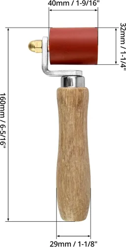 Miniatura 6 de QWORK Rodillo de costura, rodillo de costura de silicona de 1.575 pulgadas, rodillo de costura, herramienta de rodillo de costura para PVC/TPO/EPDM