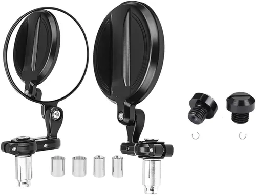Espejo de motocicleta compatible con MT07 MT09 R1 R3 compatible con Cafe Racer CB125R CBF125 Z900 Z750 Scooter Espejo de bicicleta (color : paquete