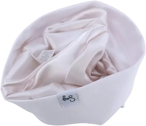 Miniatura 112 de Gorro de punto para recién nacido, para niños y niñas, con forro de satén sedoso, gorro para niños pequeños