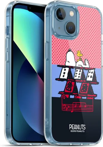 Miniatura 280 de Head Case Designs Funda de gel con licencia oficial de Peanuts Snoopy & Woodstock Halfs and Laughs [protección de grado militar] compatible