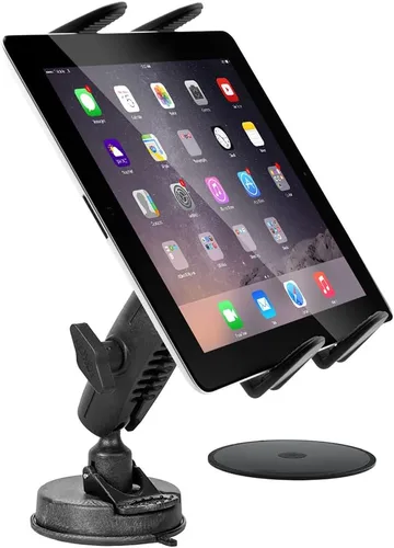 Miniatura 2 de ARKON Mounts - Soporte de tableta de succión adhesiva resistente Diseño con resorte Rotación de 360 grados Soporte de tableta
