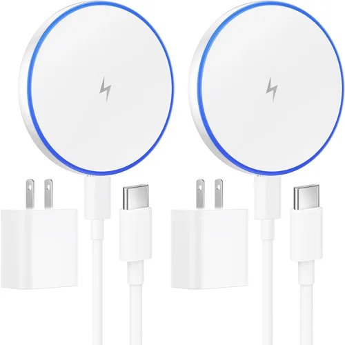 Miniatura 8 de Cargador inalámbrico 2 unidades de 6 pies 15 W Samsung cargador inalámbrico magnético almohadilla de carga rápida para Samsung Galaxy S25 Ultra/S24