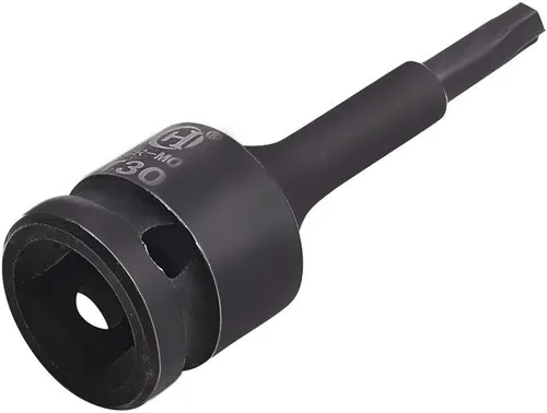 Miniatura 7 de Utoolmart Broca de impacto negra, 1/2 pulgada M10 Impact Triple Square Spline Socket, acero cromado molibdeno, herramienta de reparación de broca