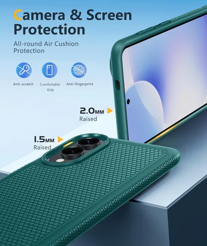 Miniatura 713 de FNTCASE Funda para iPhone 17 Pro: Fundas delgadas translúcidas de color azul claro compatibles con MagSafe, protección completa de la cámara