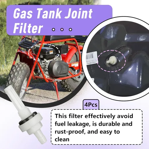 Miniatura 2 de 4 filtros de junta de tanque de gasolina compatibles con motor Predator 212, Coleman Baja y Motovox Mini bike, CT200U CT200U-EX DB30 97Cc, motor