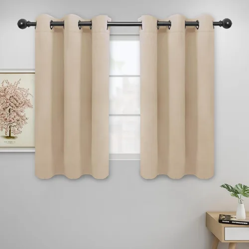 Miniatura 153 de Easy-Going - Cortinas opacas para dormitorio, aislamiento térmico sólido con ojales, cortinas de ventana para reducción de ruido, cortinas