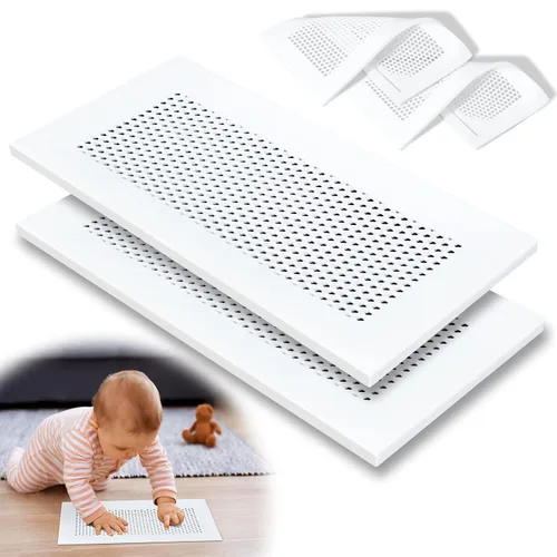 Miniatura 11 de Orzbow Cubierta de ventilación de silicona suave a prueba de bebés para pared del hogar, techo, suelo, deflector de ventilación de piso a prueba