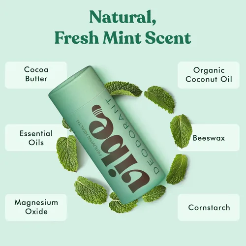 Miniatura 2 de Vibe - Desodorante natural sin aluminio para mujeres y hombres, control de olores de larga duración con aceite de coco orgánico y cera de abejas