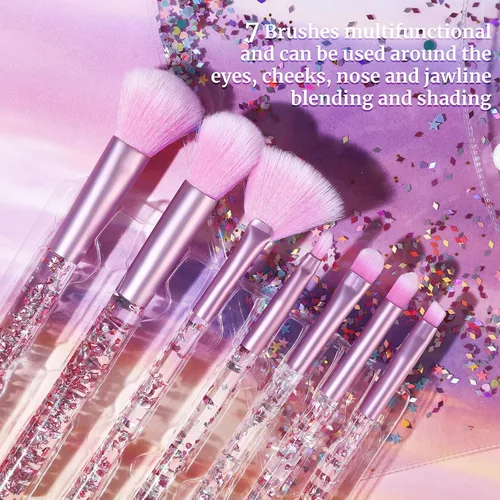Miniatura 4 de Kit de maquillaje UCANBE para mujeres y adolescentes, paleta de 18 colores de sombra de ojos nude + 7 piezas de brochas de maquillaje suaves + bolsa