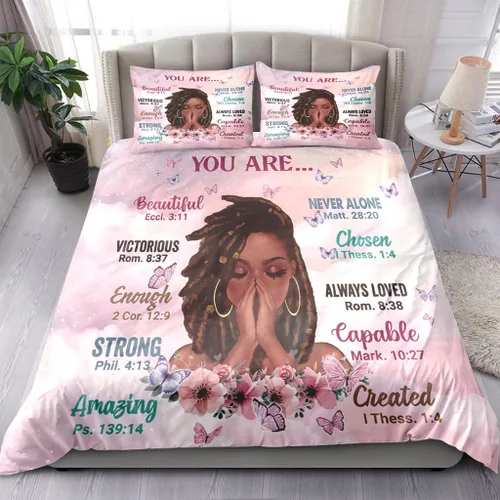 Juego de edredón para niños, tamaño matrimonial, con citas inspiradoras y mariposas florales, para niñas y mujeres (tamaño matrimonial, rosa y Rosa