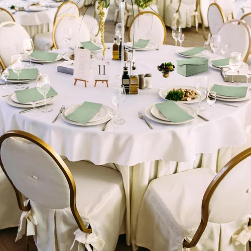Miniatura 6 de Rtteri 100 servilletas desechables de color verde salvia, servilletas de papel de boda, toallas de mano para invitados, decoración de mesa de boda