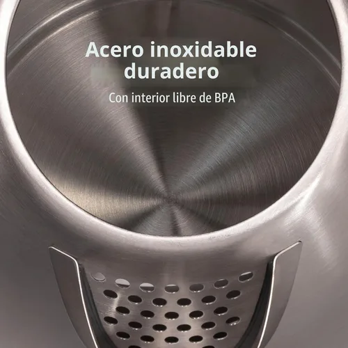 Miniatura 5 de Hervidor eléctrico de acero inoxidable 40885 de Hamilton Beach, 0.45 galones, rojo., Plateado