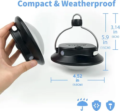 Miniatura 7 de Gen 2 Pro 3000LM UFO Linterna de Camping Recargable, Luz Portátil para Tienda de Campaña, 200h de Duración, Impermeable para Camping, Toldo