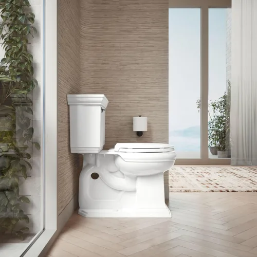 Miniatura 4 de KOHLER 78059-RL-0 Rutledge Nightlight ReadyLatch Asiento de inodoro de cierre lento, frente redondo, tapa y asiento de cierre silencioso, Blanco