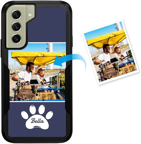 Miniatura 90 de Funda protectora personalizada para Samsung Galaxy S22 Ultra 5G (versión 2022), funda protectora de doble capa resistente con múltiples fotos, a
