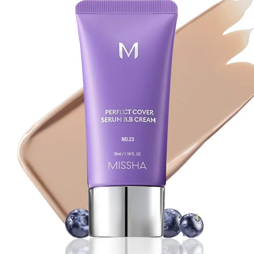 Miniatura 11 de MISSHA M PERFECT COVER SERUM BB CREAM No.13 Light Fair- Fair with Cool Undertone, BB Cream de Cardi B Pick, tinte para la piel, hidratante tintado