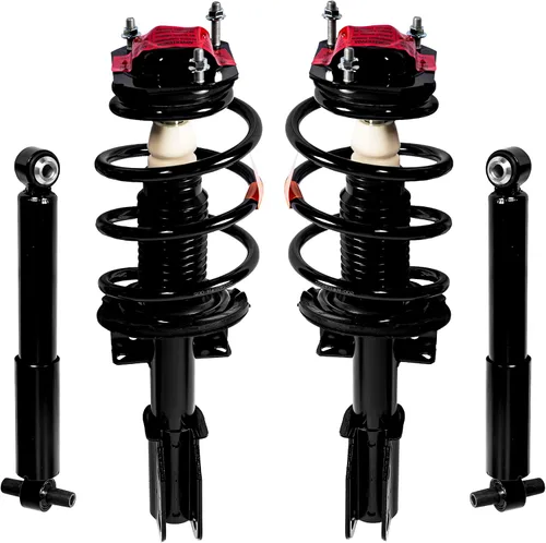 Miniatura 11 de Amortiguadores de punta de muelles helicoidales delanteros Conjunto de resortes en espiral Compatible con Chevy Trailblazer Gmc Envoy 2002-2009