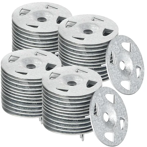 Miniatura 11 de Arandelas para la instalación de paneles de placas de espuma de 1-1/8 pulgadas de acero galvanizado para fijación y montaje (80 piezas)