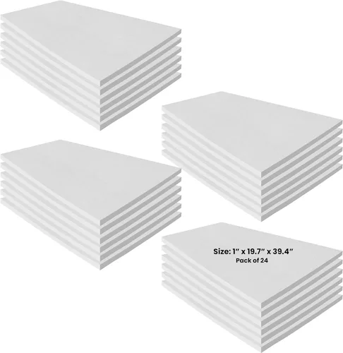 Miniatura 18 de Aislamiento de tablero de fibra de cerámica, clasificación de 2300 F, 1 x 19.7 x 39.4 pulgadas, paquete de 1 tablero de aislamiento térmico de fibra