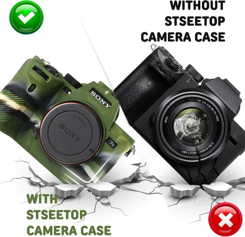 Miniatura 6 de Funda protectora de silicona para cámara réflex digital Sony A7SIII A7siii A7siii A7S3, jaula desmontable, a prueba de golpes, a prueba de polvo
