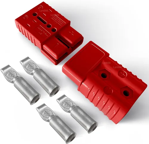 Miniatura 8 de Cubiertas de Conector Rápido de Batería Cubierta de Goma Antipolvo para Desconexión Rápida de Batería de 175 Amperios (2pcs, Negro)