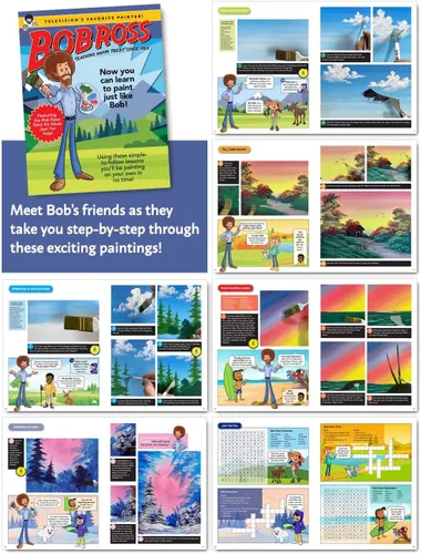 Miniatura 4 de Bob Ross para niños: Lecciones felices en una caja