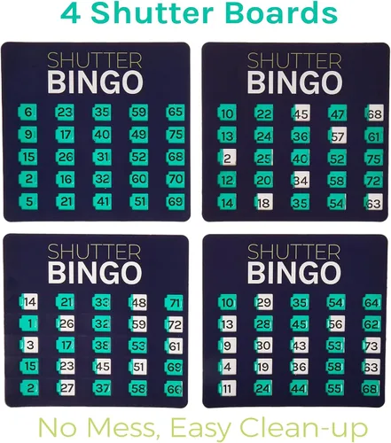 Miniatura 3 de Royal Bingo Supplies Juego de Bingo para Adultos, Personas Mayores y Familia - Pelotas de Bingo con Jaula y Tarjetas de Bingo con Ventanas