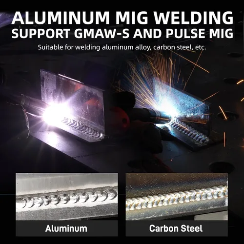 Miniatura 3 de ANDELI Soldador multiproceso, 8 en 1 cortador de plasma/pulsado MIG/HF TIG/núcleo de flujo/frío/limpio/palo máquina de soldadura de aluminio