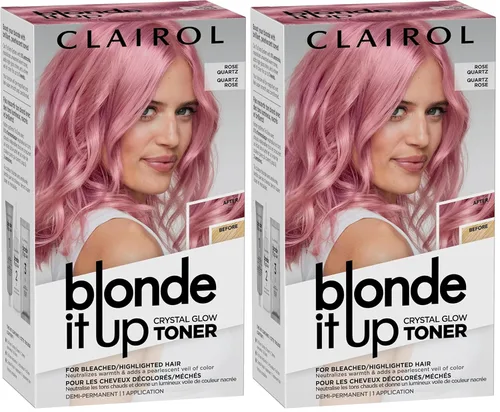 Miniatura 14 de Clairol Blonde It Up Crystal Glow Toners - Tinte semipermanente para el cabello, color perla luminoso, sin amoníaco, añade tonos nacarados a tonos