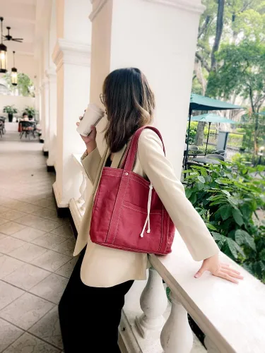 Miniatura 8 de Jeelow Bolso de mano de lona Bolso de hombro Crossbody Bolsas con bolsillos para hombres y mujeres