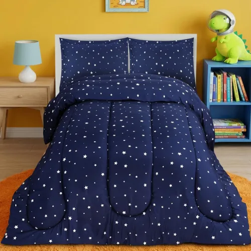 Miniatura 13 de Utopia Bedding - Juego de edredón reversible para todas las estaciones en negro y gris con 2 fundas de almohada, juego de ropa de cama de microfibra