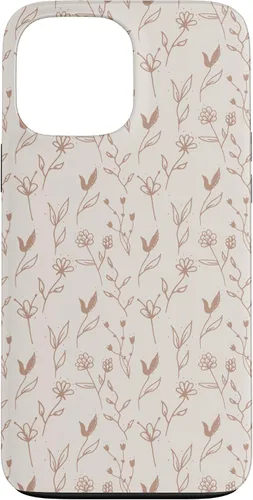 Miniatura 23 de Beige Tan Wildflower Floral Minimal Flower Boho Case for iPhone 17