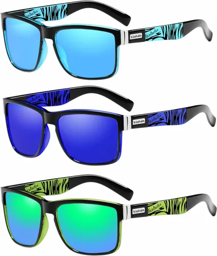 Miniatura 16 de Gafas de sol deportivas polarizadas para hombre Ciclismo Correr Pesca Golf Moda Gafas de sol Mujeres HD6009 C11 Azul Naranja Montura Azul Espejo