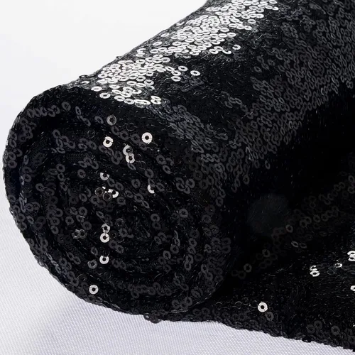 Miniatura 7 de ShinyBeauty Tela de lentejuelas verdes Material de malla de purpurina de 1 yarda para coser vestidos de novia de bricolaje Ropa y ropa de mesa