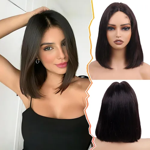 Miniatura 43 de Peluca de cabello humano con encaje frontal en T de 13 x 4 pulgadas, peluca de encaje HD rizado profundo sin pegamento, línea de cabello
