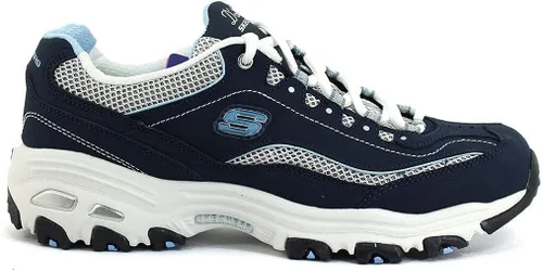 Miniatura 9 de Skechers D'Lites-Life Saver - Tenis de espuma viscoelástica con cordones para mujer