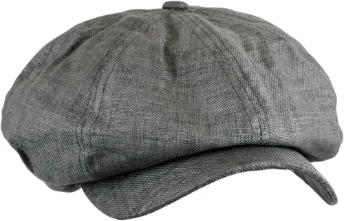 Miniatura 3 de Sombrero de lino para hombre de 8 paneles Applejack Gatsby Newsboy Ivy