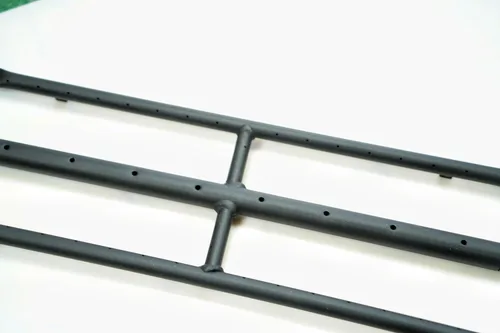 Miniatura 2 de Quemador H rectangular de gas para fogata y chimenea con quemador H de 3 tubos (45,7 cm) Patente solicitada
