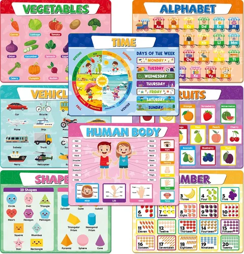 Miniatura 9 de Juego de 8 manteles individuales para niños y niñas con diseño de esquina relajante, diseño bohemio, para salud mental, antideslizante, lavable