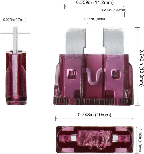 Miniatura 5 de AHL - fusibles de cuchilla para auto, moticicleta, camión, caja surtida, 5A 7.5A 10A 15A 20A 25A 30A 35A 40A 50A, 100
