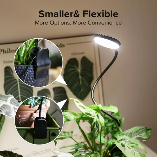 Miniatura 4 de Luces de cultivo para interiores, luces de plantas con clip para cultivo en interiores, lámpara LED de crecimiento de plantas de espectro completo