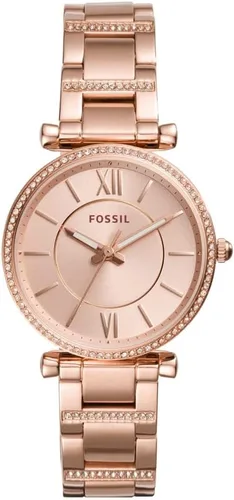 Miniatura 26 de Fossil Carlie - Reloj de cuarzo de acero inoxidable de tres manecillas para mujer