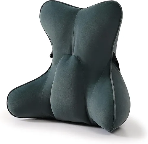 Miniatura 11 de Almohada de apoyo lumbar para alivio del dolor de espalda baja – Cojín lumbar ergonómico multifuncional, almohada de lectura para silla de oficina